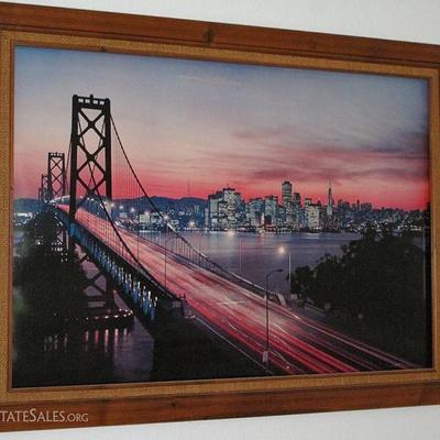 Manhattan Bridge, New York Framed Print (33.5