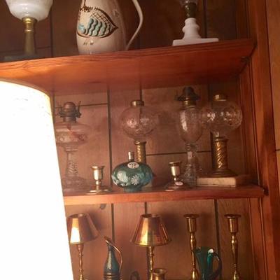 Vintage and Antique Oil and Kerosene Lamps