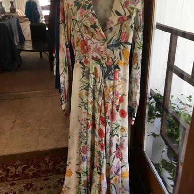 Vintage Gucci silk full length dress