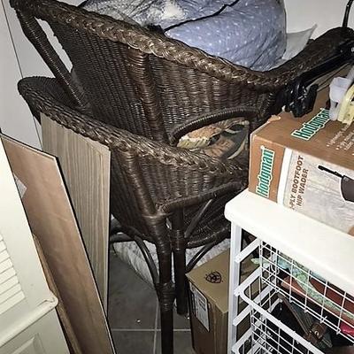 Pier One Wicker chairs in excellent one owner condition