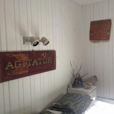 Antique hand painted sign "AGITATOR"