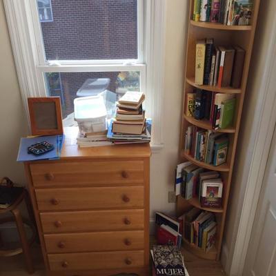 corner bookshelf & dresser