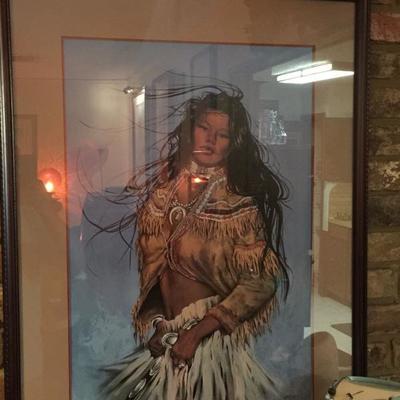 Signed art by Penni Anne Cross (Alawa-sta-we-ches).
