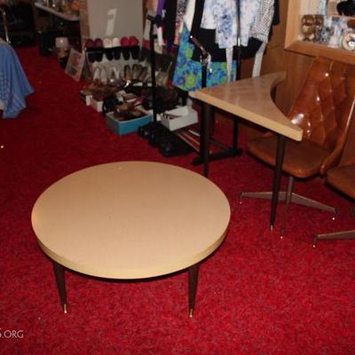 REALLY COOL ROUND TABLE AND TRIANGLE TABLE