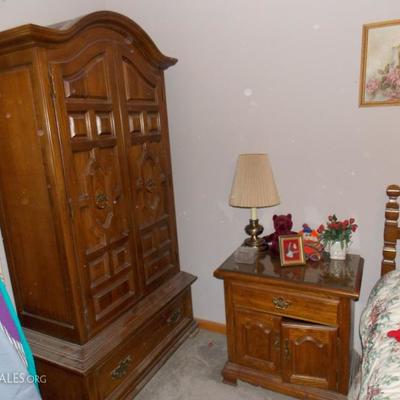 Armoire, night stand