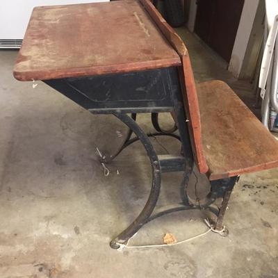 Antique school desks 