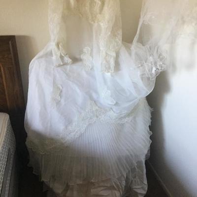 Vintage 1980's wedding gown 
