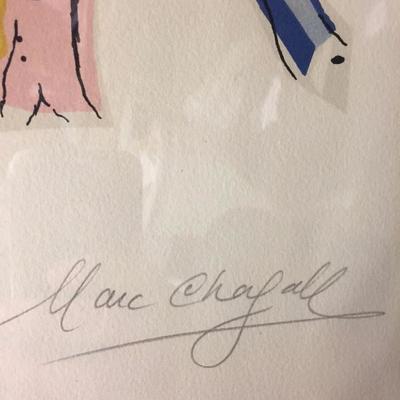 Marc Chagall - Signed and Numbered Litho - With Provenance From SHOTHEBYS