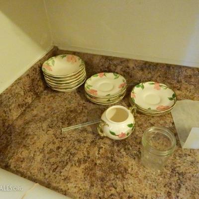 Franciscan Desert Rose set (pictures of dinner plates and serving pieces coming soon)