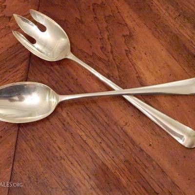 Silver plate serving set