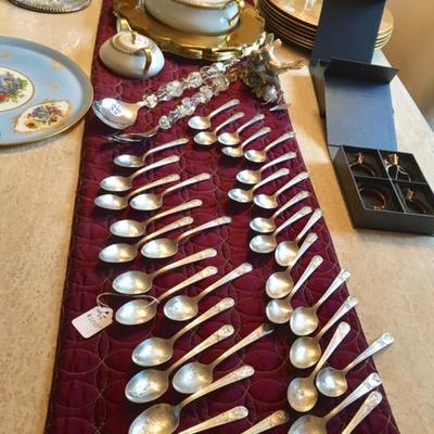 Set of Vintage 1960's Silverplate Presidential Spoons