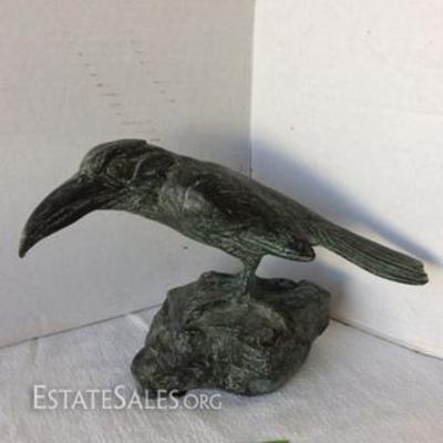 Bronze Magpie Sculpture