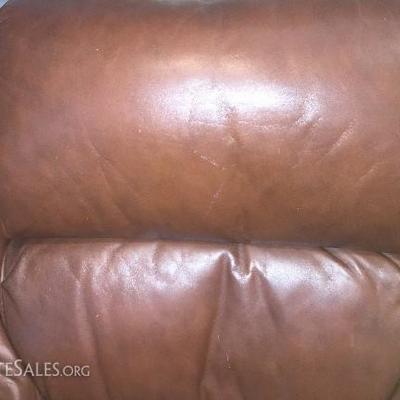 2 Leather Chairs & 1 Ottoman
