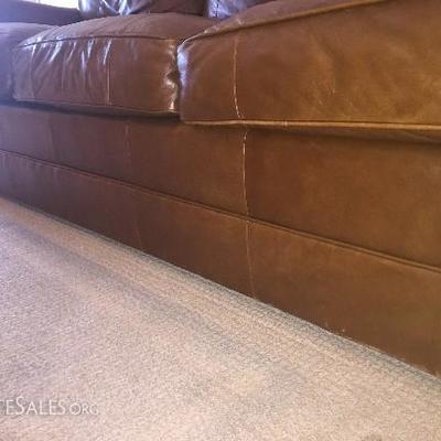 Leather Sofa, 3 cushion
