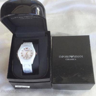 KEB017 Brand New Ceramica Emporio Armani Watch in Box
