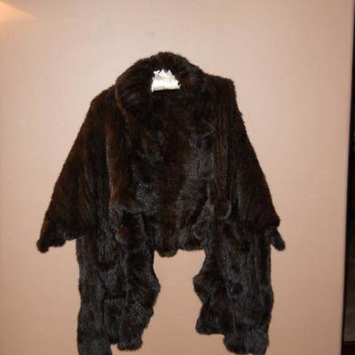 custom made fur shaw very conteporary