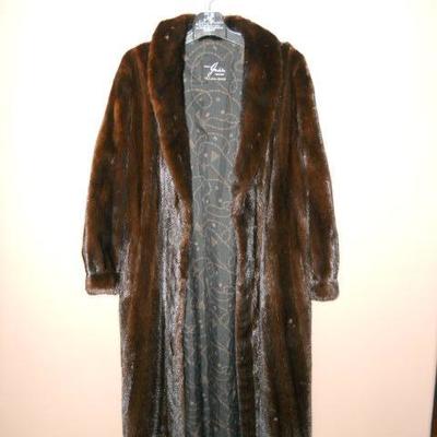 custom made Mink full length coat