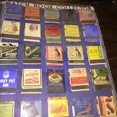 Vintage match collection 