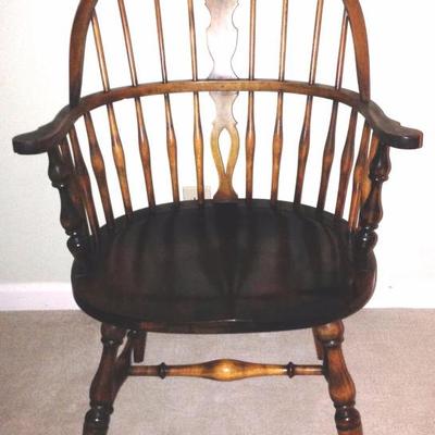 Antique Wheel Back Windsor Chair by HALE CO Arlington Vermont