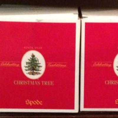 Spode Christmas Tree Wine Glasses, 12 each