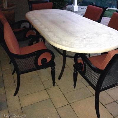 Smith & Hawken Outdoor Dining Table & Chairs