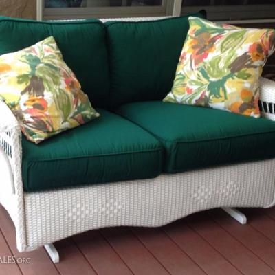 Floyd Flanders Chaise and Matching Glider Love Seat