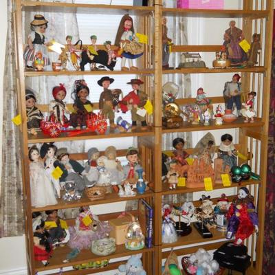 dolls, collectibles, etc.