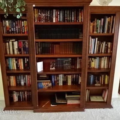 Beautiful Large Wood Bookcase http://www.palmcityauctioninc.com