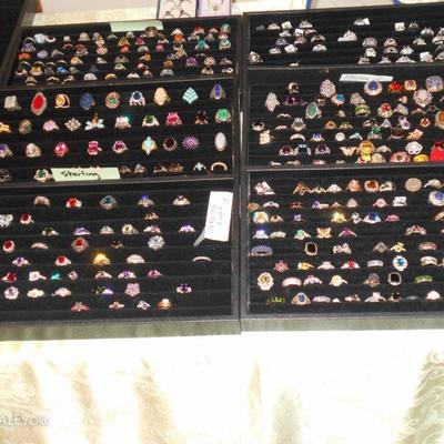 Lots of sterling and costume jewelry