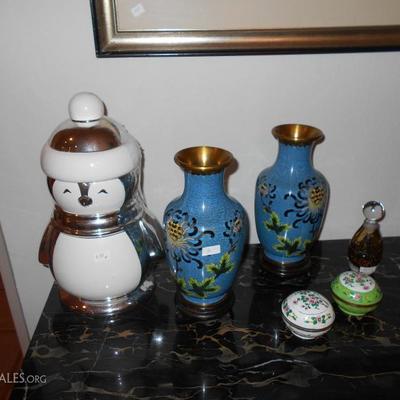 Beautiful oriental vases and many smaller items, too....