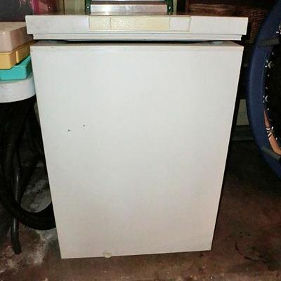 Small chest style freezer