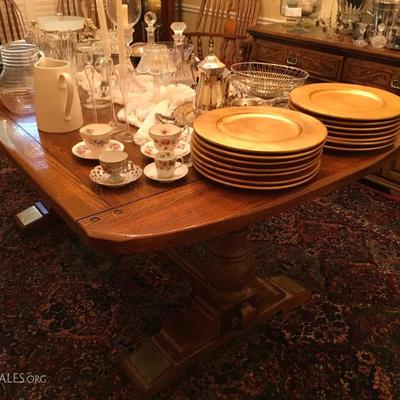 Large Dining Table with 6 Chairs
