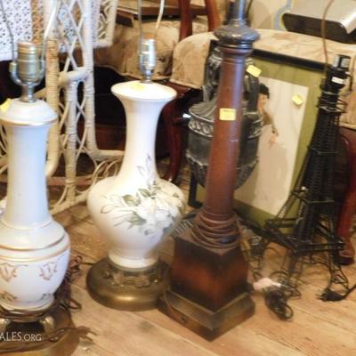 Large group of lamps beginning at $7