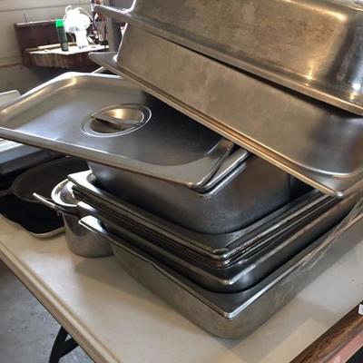 Stainless Steel Pans and Trays