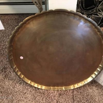 Huge and Heavy Brass Tray