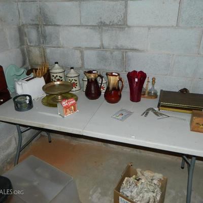 More Tables Of Vintage Items