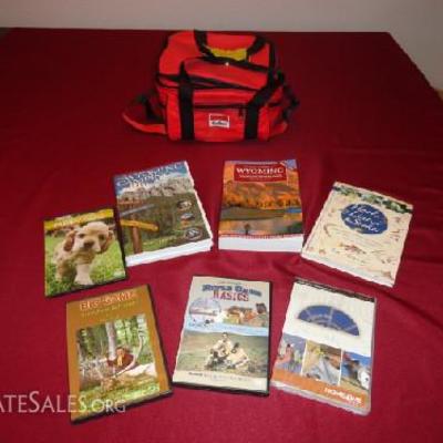 Fishing, Camping & Hunting Books & DVD'S

-8 Total -Hook line & sinker : A beginner's  guide to fishing, boating & watching water...