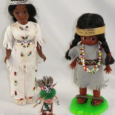 Vintage Indian Dressed Souvenir Dolls