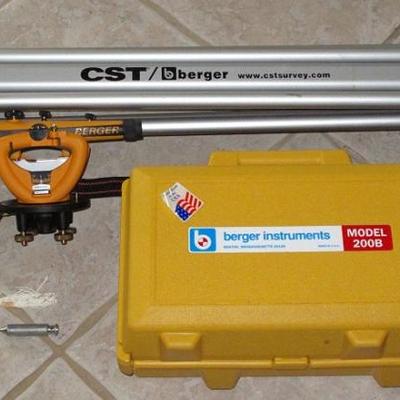 CST Berger Instruments Model 200B Transit and Tripod 