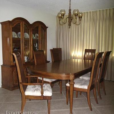 Dining  Room Suite: A Traditional Style All Wood in the original 