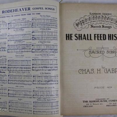 Rodeheaver's Special Sacred Songs showing interior page. 