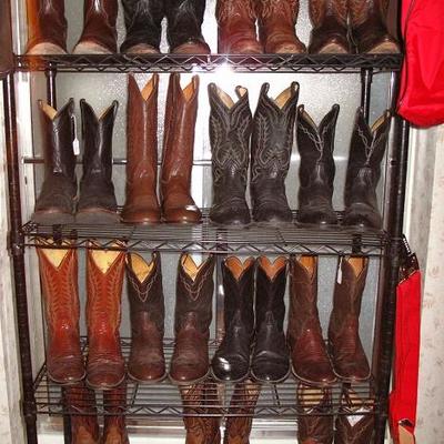 Great Selection of Size 11 1/2 and 12 Cowboy Boots: Tony Lama, Nocona, Rios Mercedes, Eli Rios & Sons, etc.