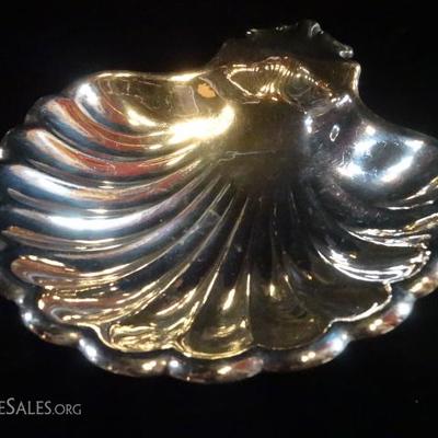 CHRISTOFLE FRANCE SILVER PLATED SHELL BOWL