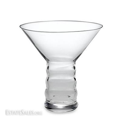 SET OF REIDEL MARTINI GLASSES WITH HOLLOW STEMS