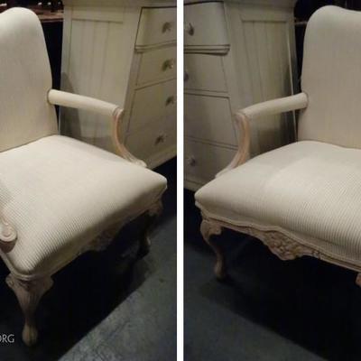 PAIR ANDRE ORIGINALS FRENCH STYLE ARMCHAIRS