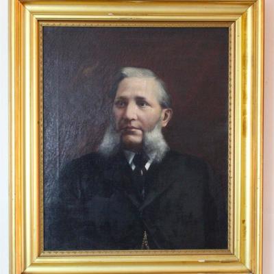 oil portrait of Dr. J. M. Miller of Springfield, Ohio, father-in-law of Admiral Williams
