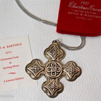 Reed & Barton Christmas Cross, 1971