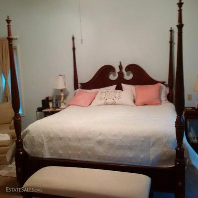 King bed with box spring & mattress