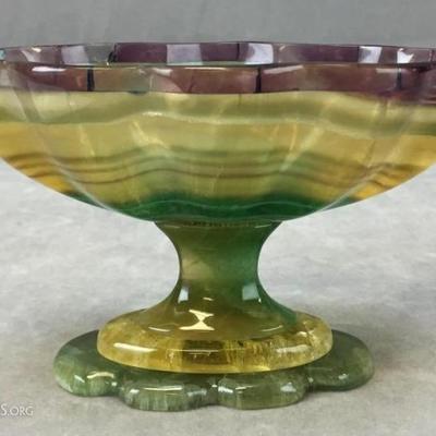Greek decorative agate bowl 