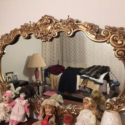 large ornate mirror